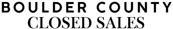 Boulder Closed Sales